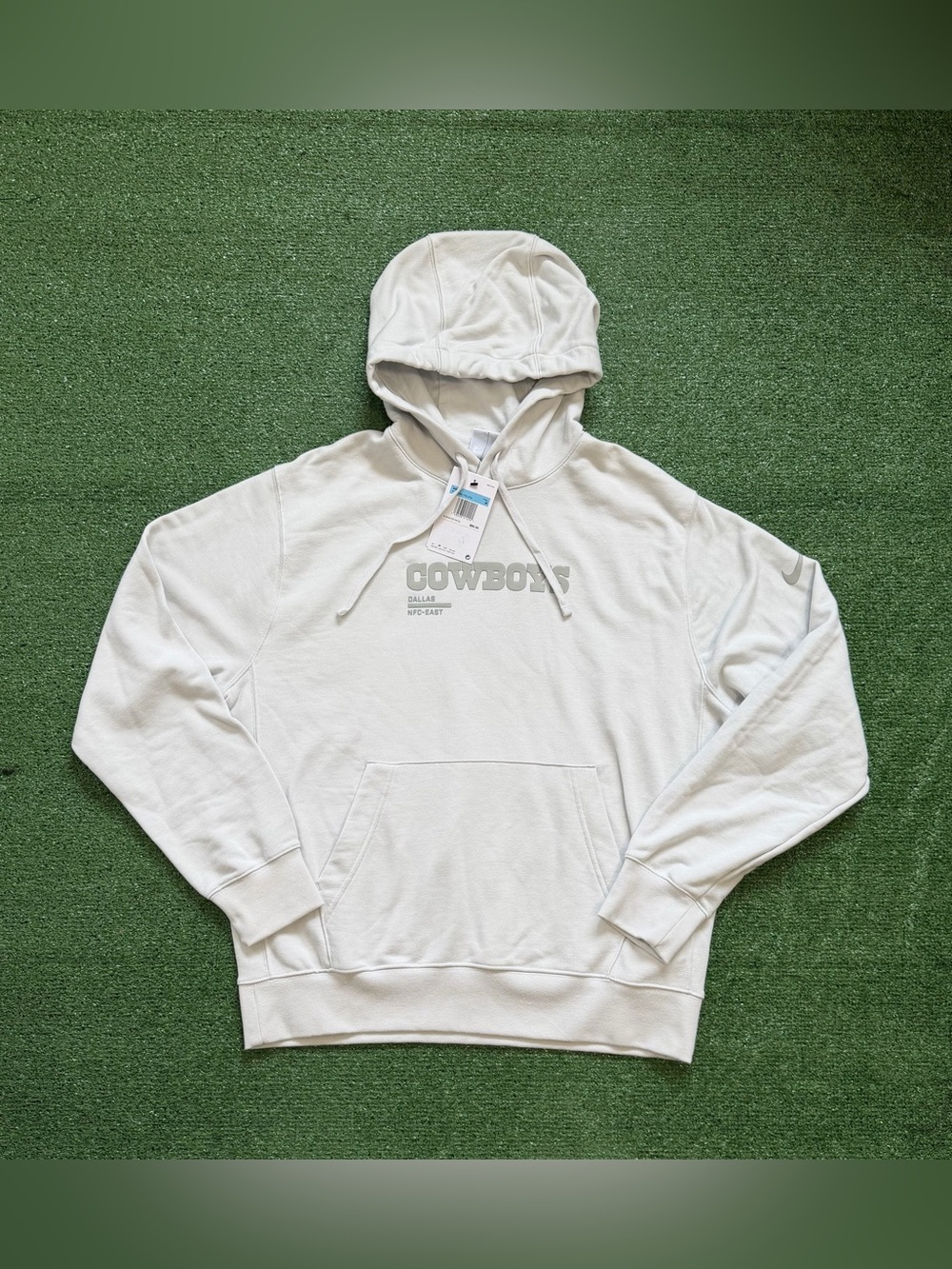 NFL Dallas Cowboys Nike HD Stack Club Hoodie - Gray Medium